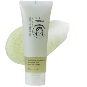 MIDHA Rice Bran Mung Bean Low pH Hydrating Vegan Cleanser 150ml Face Gel
